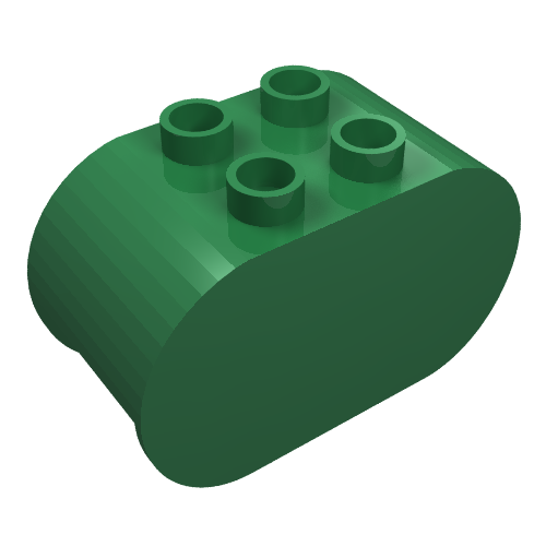 Duplo Stein 2 × 4 × 2 abgerundet Enden