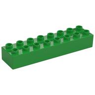 Duplo Brick 2 × 8 Bright Green