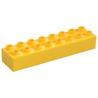 Duplo Stein 2 × 8 Gelb