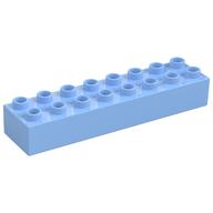 Duplo Brick 2 × 8 Bright Light Blue