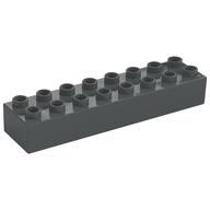 Duplo Stein 2 × 8 Dunkelblaugrau