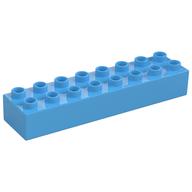 Duplo Brick 2 × 8 Medium Blue