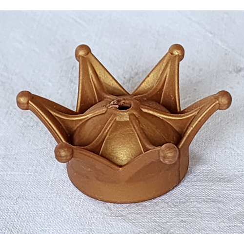 Duplo Crown in Reddish Gold