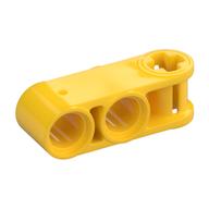 Technic Axle and Pin Connector Perpendicular 3L with 2 Pin Holes Yellow