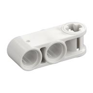 Technic Axle and Pin Connector Perpendicular 3L with 2 Pin Holes White