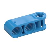 Technic Axle and Pin Connector Perpendicular 3L with 2 Pin Holes Dark Azure