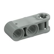 Technic Axle and Pin Connector Perpendicular 3L with 2 Pin Holes Light Gray