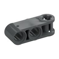 Technic Axle and Pin Connector Perpendicular 3L with 2 Pin Holes Dark Bluish Gray