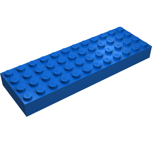 Brick 4 × 12 Blue
