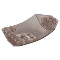 Brick Wedged, Curved Inverted 8 × 6 × 2 Cockpit Transparent-Braun