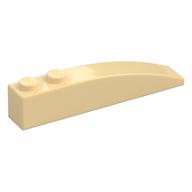 Brick Curved 6 × 1 Tan
