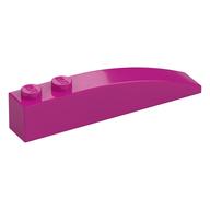 Brick Curved 6 × 1 Magenta