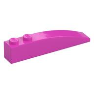 Brick Curved 6 × 1 Dark Pink