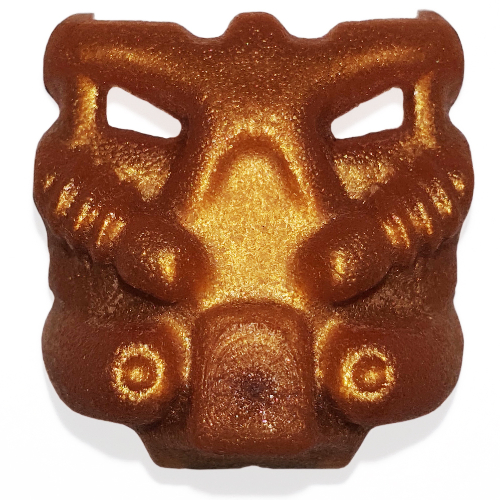Large Figure Mask Krana Bo Reddish Gold