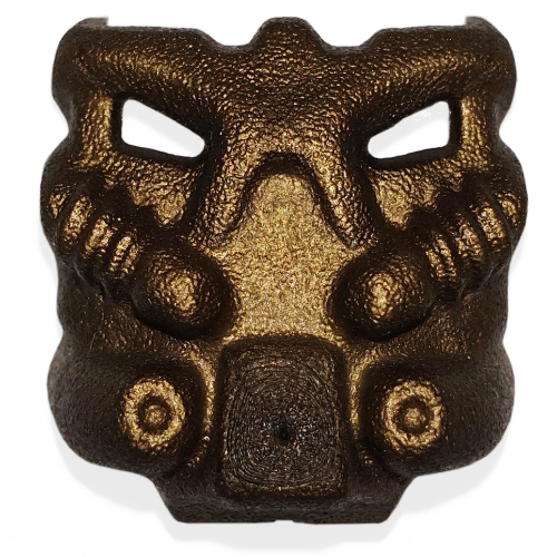 Large Figure Mask Krana Bo Flat Dark Gold