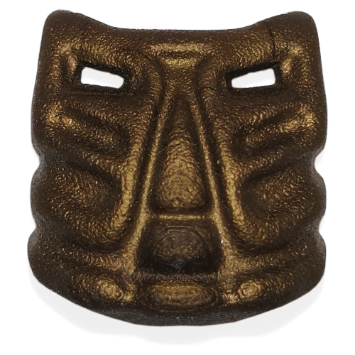 Large Figure Mask Krana Ja Flat Dark Gold