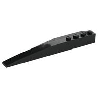 Brick Wedged, Curved 12 × 3 Right Black