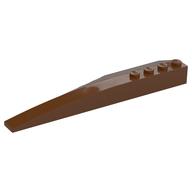 Brick Wedged, Curved 12 × 3 Right Reddish Brown