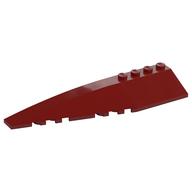 Brick Wedged, Curved 12 × 3 Left Dark Red