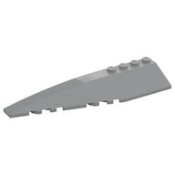 Brick Wedged, Curved 12 × 3 Left Light Bluish Gray