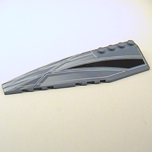 Brick Wedged, Curved 12 × 3 Left with Alpha Team Arctic Wraparound Print Sandblau