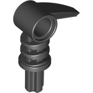Large Figure Weapon, Claw / Tooth / Hook 2 × 3 with Axle and Hole Black