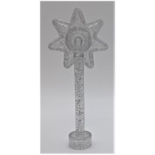 Duplo Wand with 7 Point Star Glitter Trans-Clear