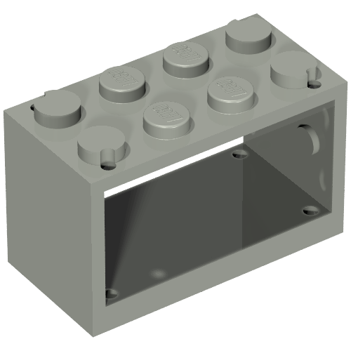 String Reel 2 × 4 × 2 Holder With Closed Studs Light Gray