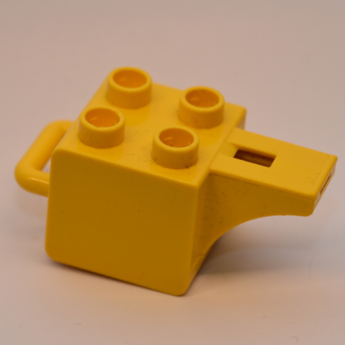 Duplo Whistle (For Humans) with 4 Studs and Latch Gelb