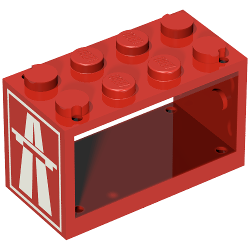 String Reel 2 × 4 × 2 Holder with Highway Print Rot
