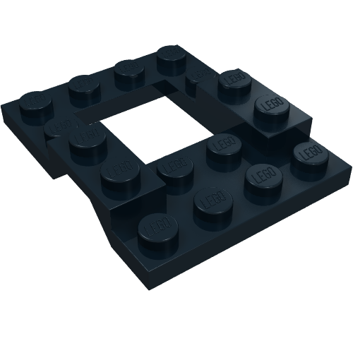 Vehicle Base 4 × 5 with Wheel Arches, 2 × 2 Opening Schwarz