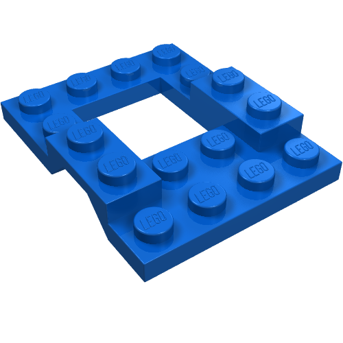 Vehicle Base 4 × 5 with Wheel Arches, 2 × 2 Opening Blau