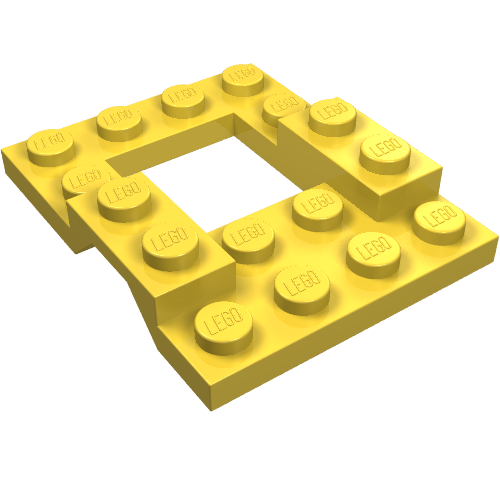 Vehicle Base 4 × 5 with Wheel Arches, 2 × 2 Opening Gelb