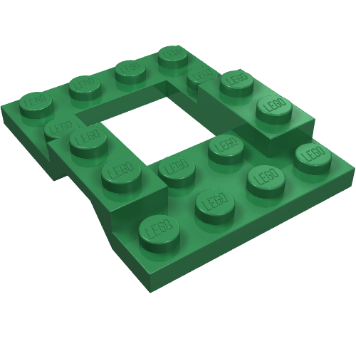 Vehicle Base 4 × 5 with Wheel Arches, 2 × 2 Opening Grün
