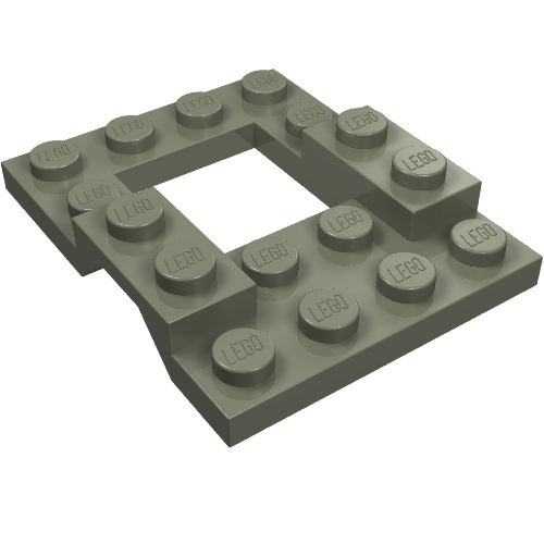 Vehicle Base 4 × 5 with Wheel Arches, 2 × 2 Opening Dark Gray