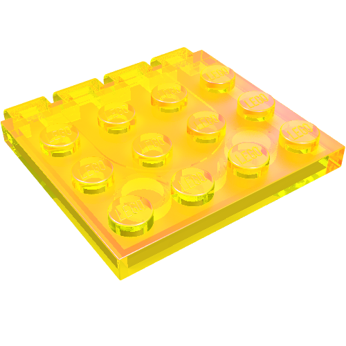 Hinge Vehicle Roof 4 × 4 Transparent-Gelb