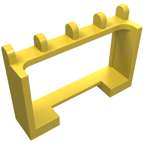 Hinge Vehicle Roof Holder 1 × 4 × 2 Yellow