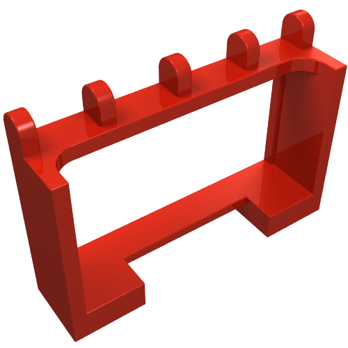 Hinge Vehicle Roof Holder 1 × 4 × 2 Rot