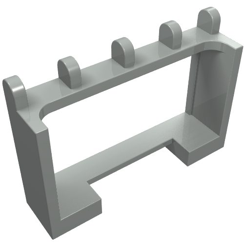 Hinge Vehicle Roof Holder 1 × 4 × 2 Hellgrau