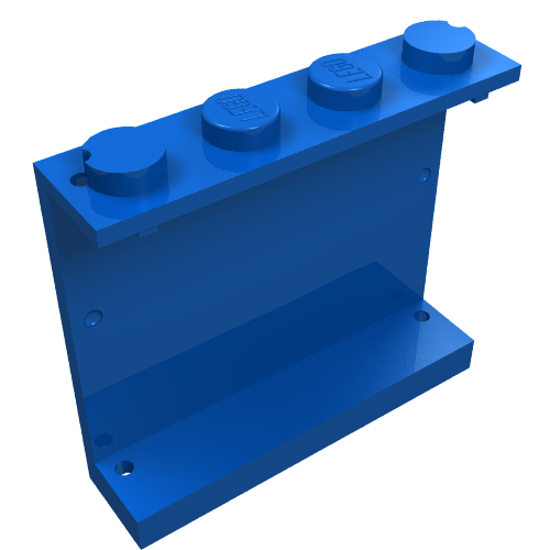 Panel 1 × 4 × 3 - Solid Studs with UNICEF Logo Print Blue