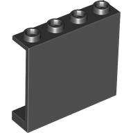 Panel 1 × 4 × 3 [Hollow Studs] Black