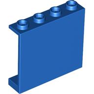 Panel 1 × 4 × 3 [Hollow Studs] Blue