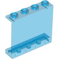 Panel 1 × 4 × 3 [Hollow Studs] Trans-Dark Blue