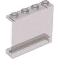 Panel 1 × 4 × 3 [Hollow Studs] Trans-Brown