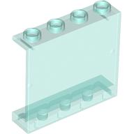 Panel 1 × 4 × 3 [Hollow Studs] Trans-Light Blue