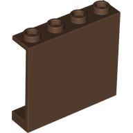 Panel 1 × 4 × 3 [Hollow Studs] Brown
