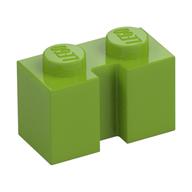 Brick Special 1 × 2 with Groove Lime