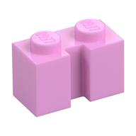 Brick Special 1 × 2 with Groove Bright Pink