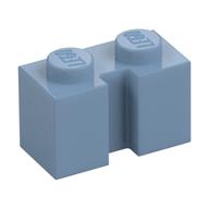 Brick Special 1 × 2 with Groove Sand Blue