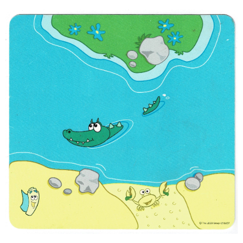 Duplo Playmat 12 × 11 with River and Alligator Print [No Color/Any Color]